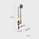 Axyaa Nordic Glass LED Copper Wall Sconce for Living Room Bedroom Lighting