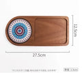 Axyaa Solid Wood Breakfast Tray Walnut Dried Fruit Dim Sum Bread Western Food Tray