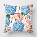 Axyaa Cute Butterfly Floral Print Pillowcase 45*45cm for Home & Office Decor