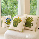 Nordic Embroidery Pillowcase Cojines by Axyaa - Cotton Throw Pillow Covers for Living Room and Bedroom Decoration