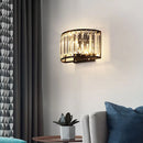 Axyaa Light Luxury Crystal Wall Lamp for Bedroom & Living Room