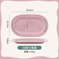 Axyaa Ceramic Letter Dining Plate Blogger Style Beautiful Dish Breakfast Plate