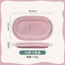 Axyaa Ceramic Letter Dining Plate Blogger Style Beautiful Dish Breakfast Plate