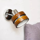 Axyaa Chrome Metal Wall Sconce Light for Bedroom and Parlor