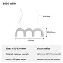 Axyaa LED U-Shaped Ceiling Chandelier for Modern Decor Lighting