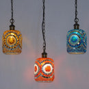 Axyaa Turkish Mosaic Sconce: Handmade Stained Glass Retro LED Hanging Light