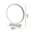 Axyaa Dimmable LED Ring Table Lamp for Home Décor & Bedroom Lighting