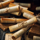 Axya Old Book Scroll Prop Set for Home Decor, Christmas Decor, European Style