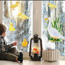 Axyaa Duck Family Glass Decals Set for Kids Room Decor