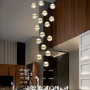 Axyaa Modern Chandelier Staircase Ceiling Light Fixture Aesthetic Indoor Lighting Fixture