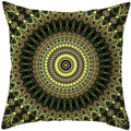 Axyaa Mandala Print Square Pillowcase - Home Decor Cushion Cover