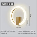 Axyaa Ring Wall Lamp LED Sconce Home Decoration for Bedroom Living Room