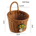 Axyaa Handwoven Rattan Wicker Basket Set for Home Storage and Serving