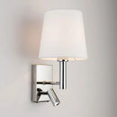 Axyaa Chrome Wall Lamp with Switch, Modern Minimalist Wall Sconce for Corridor, Bedroom & Living Room