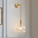 Axyaa Crystal Glass LED Wall Sconce for Luxe Home Decor & Lighting