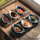 Axyaa Japanese Tableware Seasoning Small Plates and Dipping Sauce Bowls