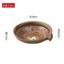 Axyaa Ceramic Shaped Plate Set for Dipping, Fruit Salad, Sashimi, and Soup Plates