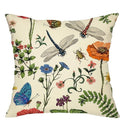 Axyaa Retro Insect Pattern Pillowcase for Home Decoration.