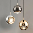 Axyaa Adjustable Angle Round Pendant Light: Modern Stretchable Chandelier for Home Lighting