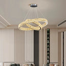 Axyaa Crystal Chandelier Stair Pendant Lamp Living Room Interior Lighting