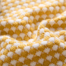 Axyaa Knitted Tassel Cushion Cover in Blue Orange Mustard Yellow Grey Ivory