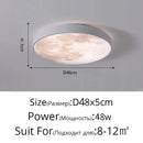 Axyaa Moon LED Ceiling Lamp: Modern Bedroom Light, Indoor Lighting Fixture