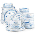 Axyaa 18/36-Piece Ceramic Dinnerware Set for 6/12, Plates, Bowls, Tableware