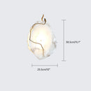 Axyaa Spanish Marble Alabaster Wall Lamp Luxurious All-Copper Indoor Decor