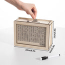 Axyaa Wooden Piggy Bank with Money Goals Counter for Kids and Adults