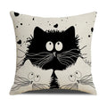 Axyaa Cat Print Cushion Cover for Stylish Home Decor and Comfort