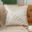 Luxury Gold-Embossed Velvet Throw Pillowcase by Axyaa - Elegant Home Decor Solution