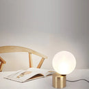 Axyaa Circular Glass Table Lamp - Nordic Modern Decorative Bedside Desk Light