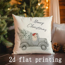 Axyaa Christmas Noel Pattern Pillow Cover for Sofa, Bedroom, Car - Home Decor