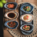 Axyaa Japanese Tableware Seasoning Small Plates and Dipping Sauce Bowls