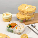 Axyaa Divided Bento Box: Portable, Leak Proof, Microwave Safe Lunch Container