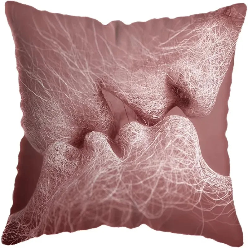 Axyaa Romantic Kiss Painting Pillow Covers - Home Decor Essentials