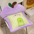 Axyaa Checkered Cloth Apple Cushion: Cute, Thick, Warm, Ground Pedestal Cover