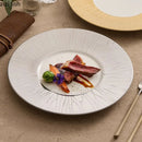 Axyaa Golden Edged Tree Pattern Ceramic Dining Plate Set