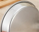 Axya Stainless Steel Charger Plates, Silver Serving Tray, Cake Plate