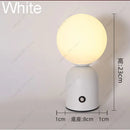 Axyaa Tricolored LED Ball-on-cylinder Rechargeable Lamp Touch Desk Light