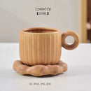 Axyaa Ceramic Coffee Mug & Snack Dish Set for Home Office Tea Drinking