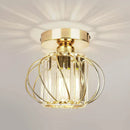 Axyaa Industrial LED Crystal Ceiling Light for Kitchen Living Room