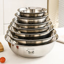 Axyaa Stainless Steel Salad Mixing Bowl Kitchen Tableware Baking Tool