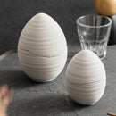 Axyaa Egg-shaped Ceramic Steamed Egg Bowl - Small Stew Cup for One Person
