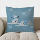 Blue Car & Tree Christmas Pillow Cover - Axyaa Brand