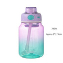 Axyaa Gradient Sports Water Bottle 700ml Tritan with Straw, Portable & Cute for School