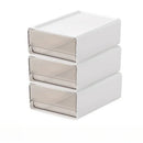 Axyaa Clear Drawer Office Storage Box Set for Organizing A4 Files & Office Supplies