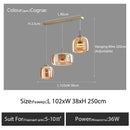 Axyaa Nordic Glass Restaurant Pendant Lamp Simple Bar Hanging Light
