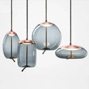 Axyaa Scandinavian Knot Pendant Glass Chandelier, Luminaire Suspendu