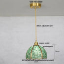 Axyaa Crystal Pendant Light: Luxury LED Copper Ceiling Lamp for Home Decor & Lighting